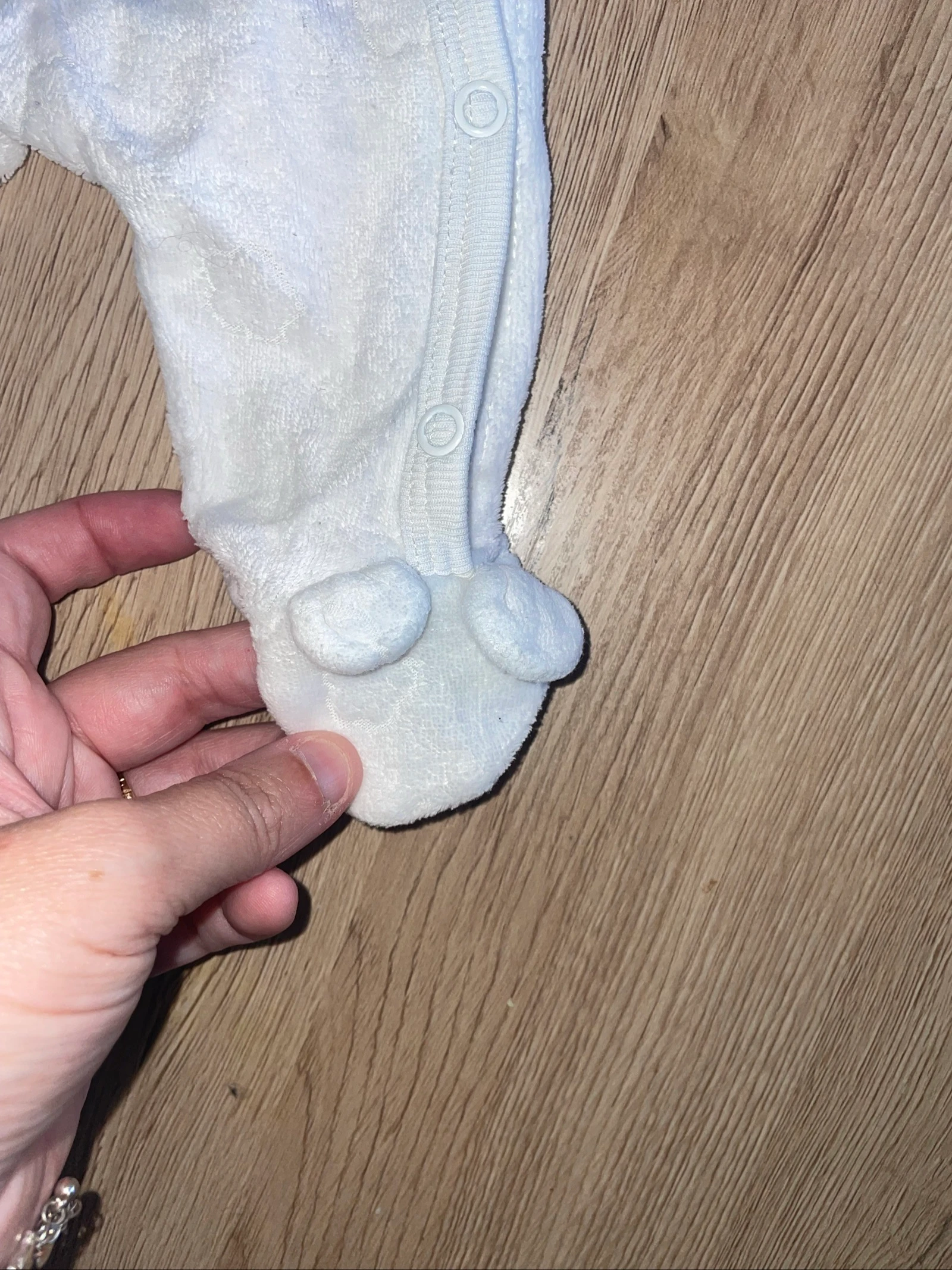 Fluwelen pyjama 1 maand 55 cm Kiabi opening aan de voorkant – photo 2